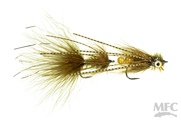 Maddin's OG Mini Circus Peanut size 6 Olive Flies