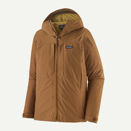 Men's Patagonia Insulated Boulder Fork Rain Jacket M / Deer Brown Clothing