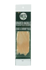 Metz Hackle Crab Shrimp Pack Saddle Hackle, Hen Hackle, Asst. Feathers