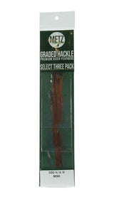 Metz Hackle Select 3 Size Pack Dry Fly Hackle