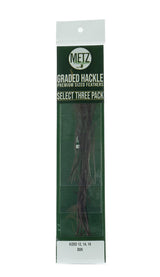 Metz Hackle Select 3 Size Pack Dry Fly Hackle