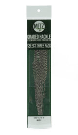 Metz Hackle Select 3 Size Pack Dry Fly Hackle