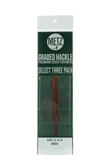 Metz Hackle Select 3 Size Pack Dry Fly Hackle