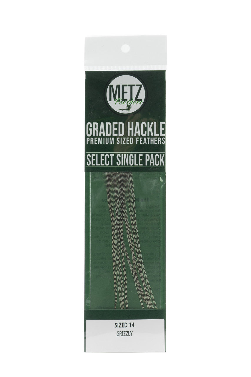 Metz Hackle Select Single Size Pack Dry Fly Hackle