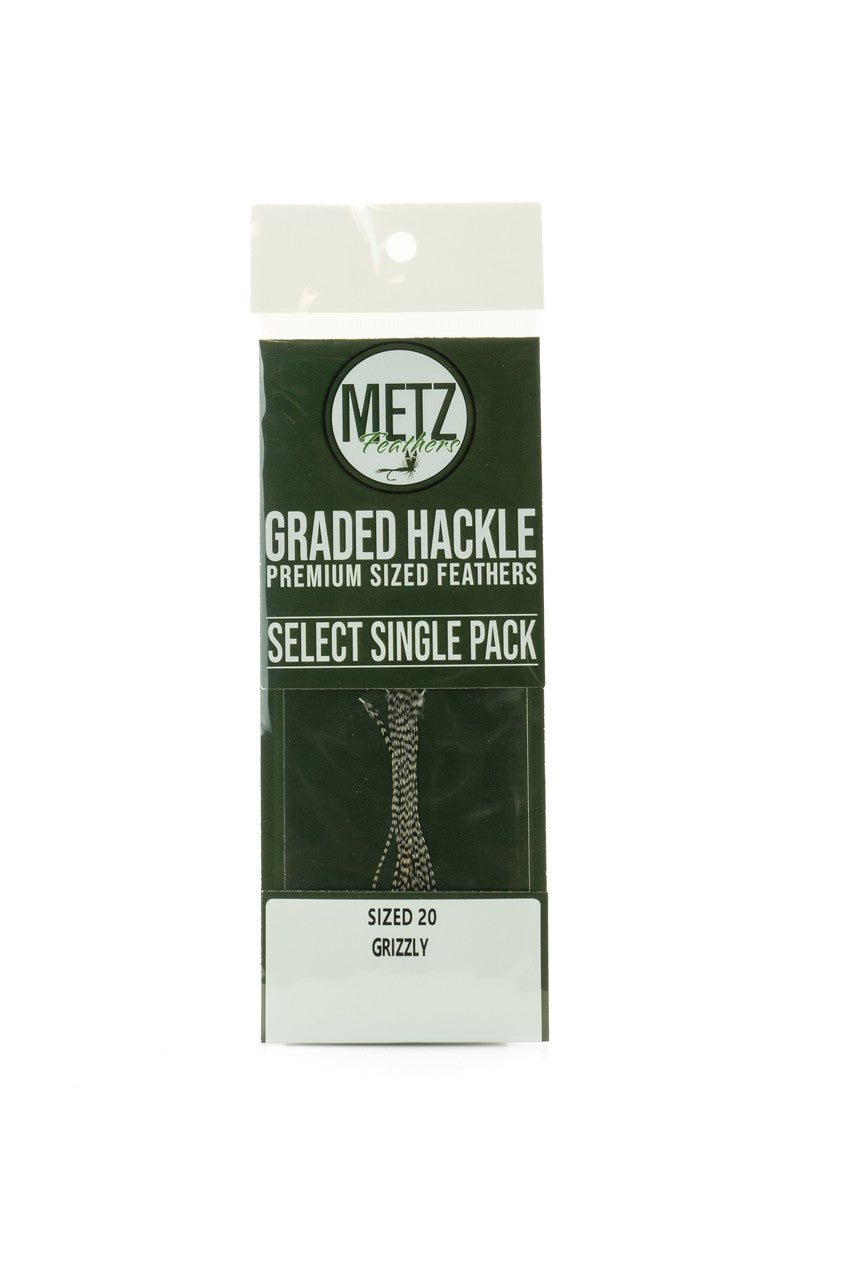 Metz Hackle Select Single Size Pack Dry Fly Hackle