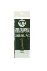 Metz Hackle Select Single Size Pack Dry Fly Hackle