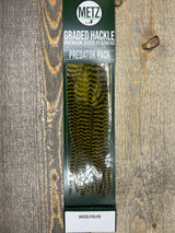 Metz Predator Pack Grizzly/Olive Streamer Feathers