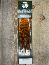 Metz Predator Pack Grizzly/Orange Streamer Feathers