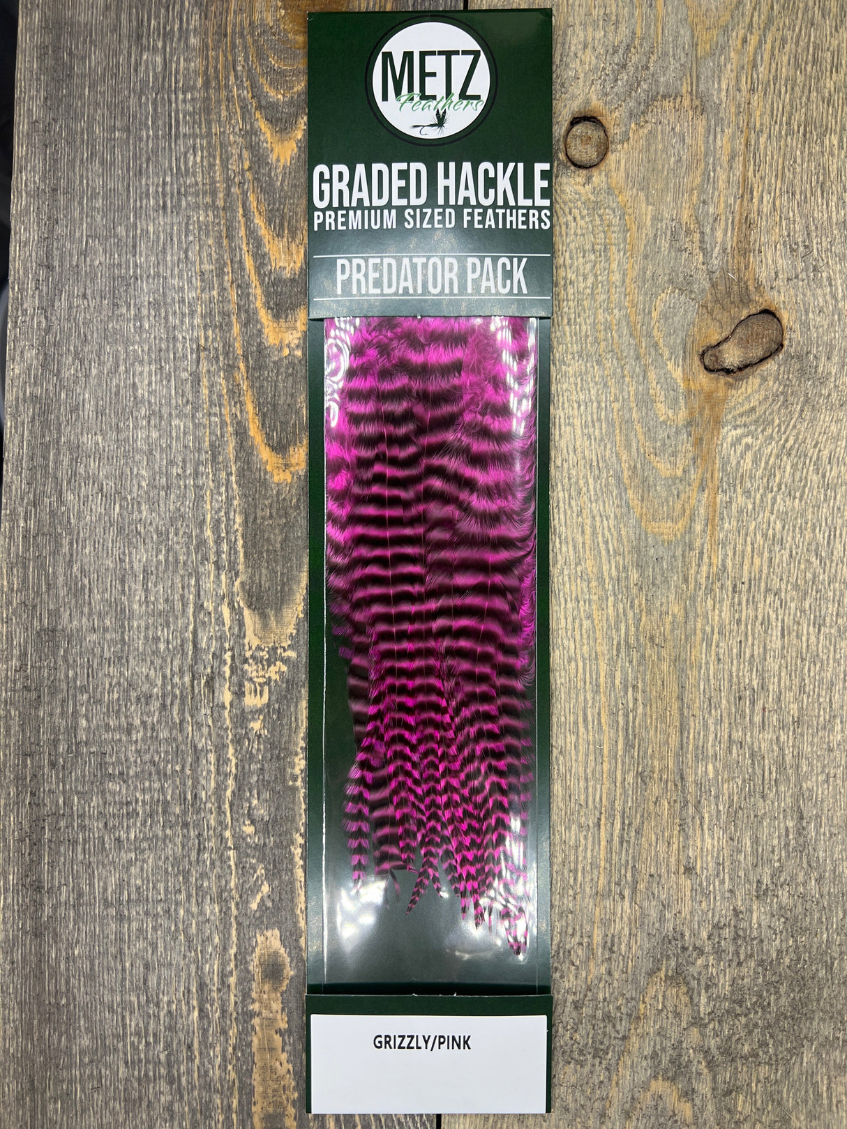 Metz Predator Pack Grizzly/Pink Streamer Feathers