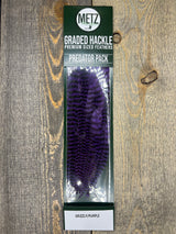 Metz Predator Pack Grizzly/Purple Streamer Feathers