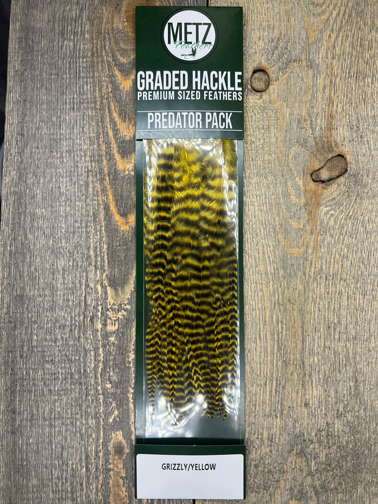 Metz Predator Pack Grizzly/Yellow Streamer Feathers