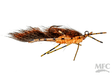 MFC Jig Squirdle Bug Craw over Rust/Orange / #08 Trout Flies