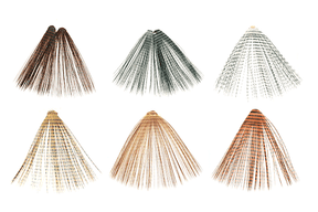 MFC Micro-Barred Fibbetts Brown/Barred Black Legs, Wings, Tails