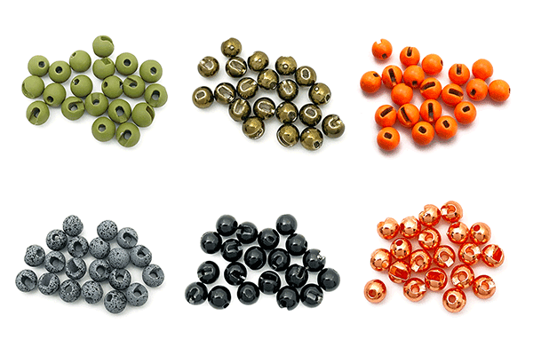 MFC Slotted Tungsten Beads 20 Pack Beads, Eyes, Coneheads