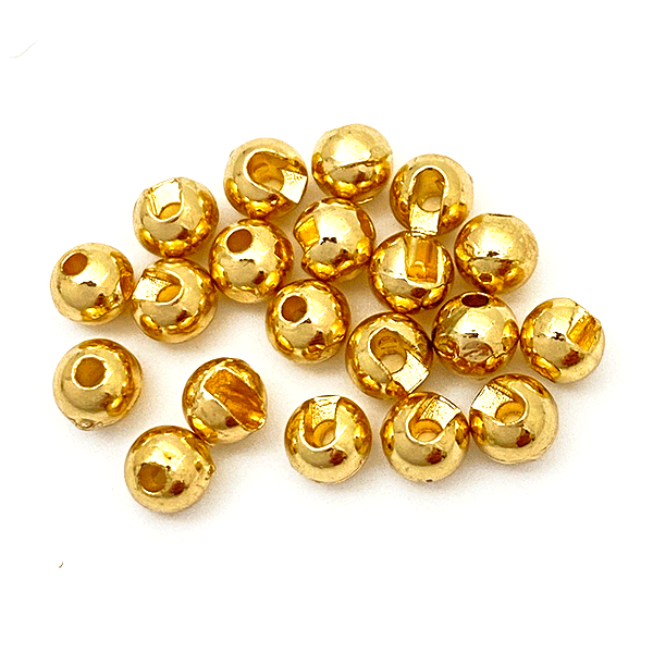MFC Slotted Tungsten Beads 20 Pack Gold / 2.0mm (5/64") Beads, Eyes, Coneheads