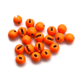 MFC Slotted Tungsten Beads 20 Pack Hot Orange / 2.4mm (3/32") Beads, Eyes, Coneheads