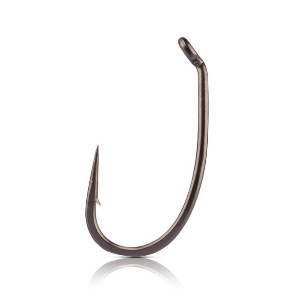 Mustad Egg/Caddis Hook Offset 2XH 2X Short Forged Down Eye TitanX 25 Pack Size 10 Hooks