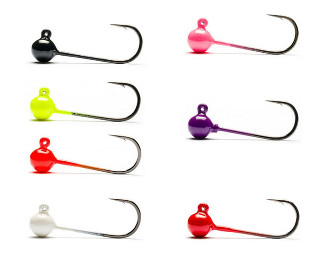 Mustad Jig Head 4 Pack Size 1/0 1/8 oz / Black Hooks