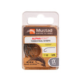 Mustad Nymph/Dry Hook Long Curved 3XL Forged Straight TitanX 25 Pack Size 10 Hooks