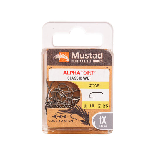 Mustad Nymph Hook 3399 Sproat Bend 2XH Down Eye TitanX 25 Pack Size 10 Hooks