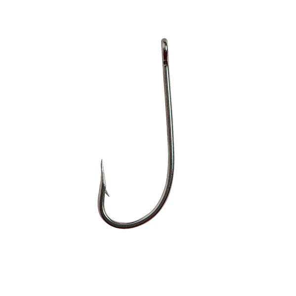 Mustad O'Shaughnessy Forged Hook | Stainless Steel Size 1 (Pack Of 100)