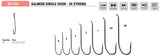 Mustad Salmon Single 36890 2XH 3XL Forged Looped Up Eye TitanX 25 Pack Hooks