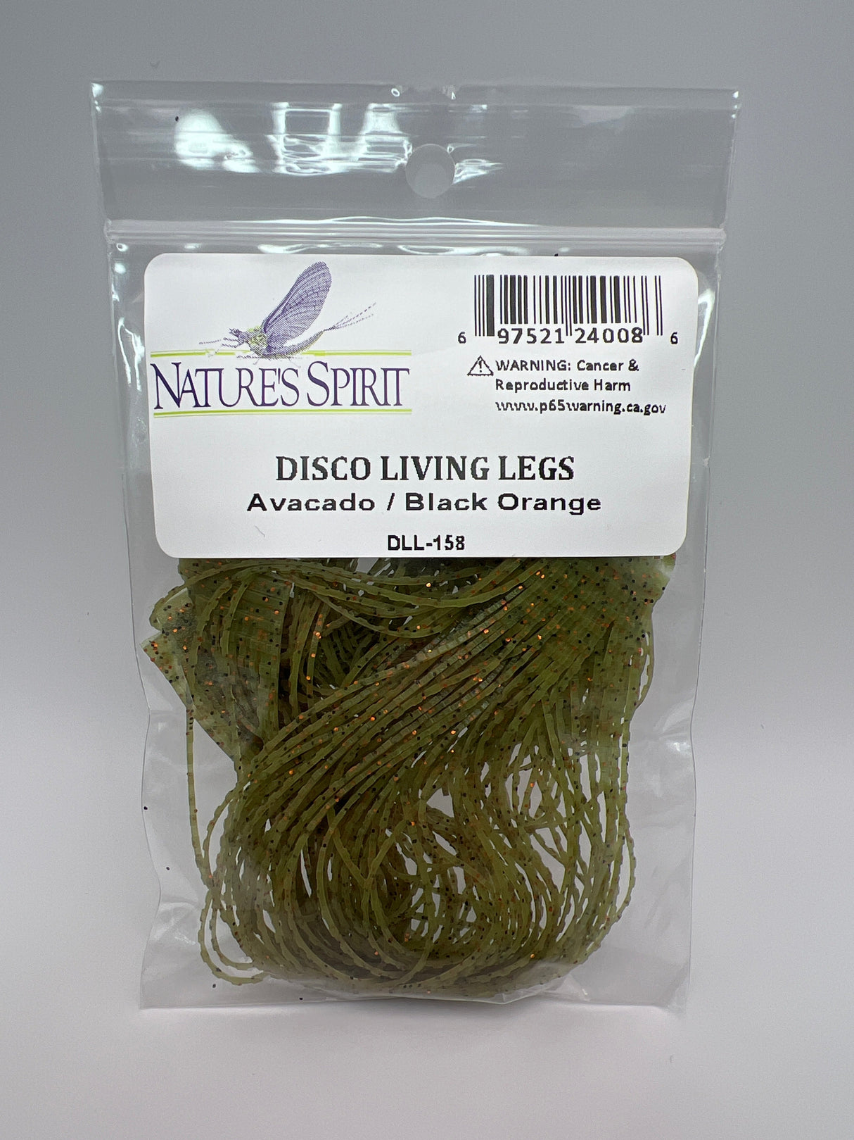 Nature's Spirit Disco Living Legs Avacado / Black Orange Rubber Legs