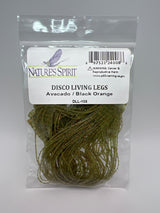Nature's Spirit Disco Living Legs Avacado / Black Orange Rubber Legs