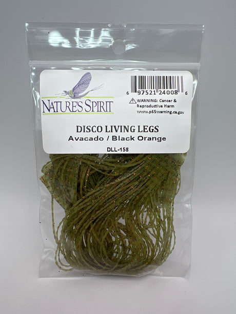 Nature's Spirit Disco Living Legs Avacado / Black Orange Rubber Legs