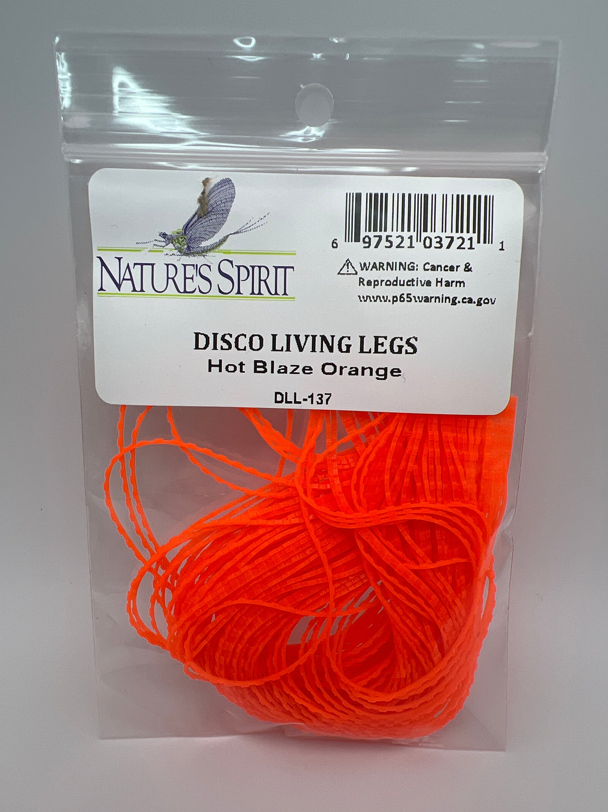 Nature's Spirit Disco Living Legs Hot Blaze Orange Rubber Legs