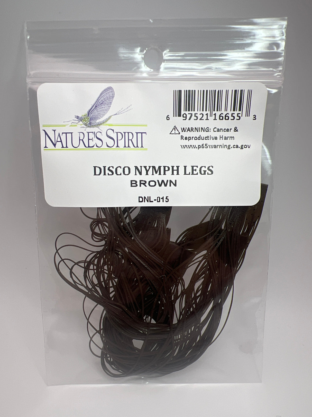 Nature's Spirit Disco Nymph Legs Brown Rubber Legs