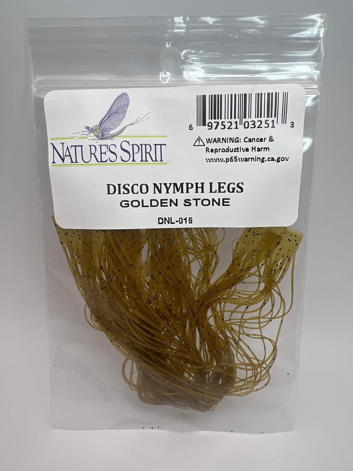 Nature's Spirit Disco Nymph Legs Golden Stone Rubber Legs