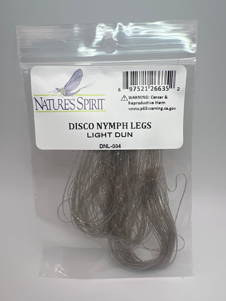 Nature's Spirit Disco Nymph Legs Light Dun Rubber Legs