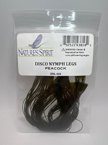 Nature's Spirit Disco Nymph Legs Peacock Rubber Legs