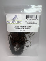 Nature's Spirit Disco Nymph Legs Peacock Blue Rubber Legs