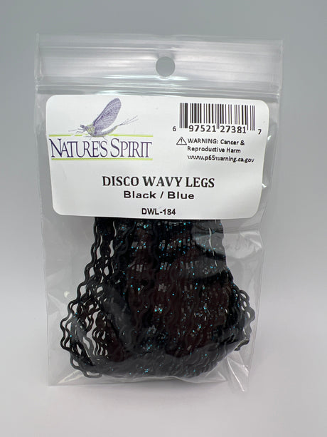 Nature's Spirit Disco Wavy Legs Black / Blue Rubber Legs
