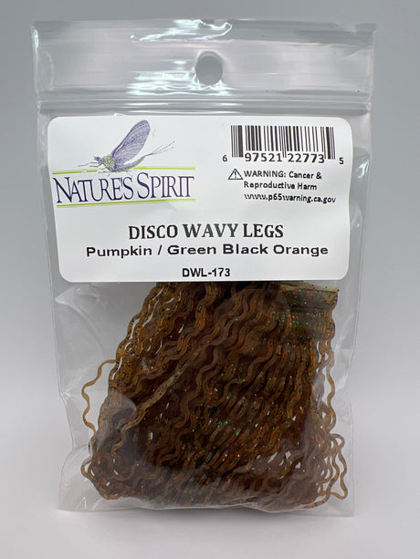 Nature's Spirit Disco Wavy Legs Pumpkin / Green Black Orange Rubber Legs
