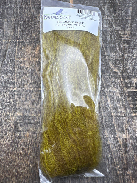 Nature's Spirit Icelandic Sheep Hair Brown / Yellow Hair, Fur