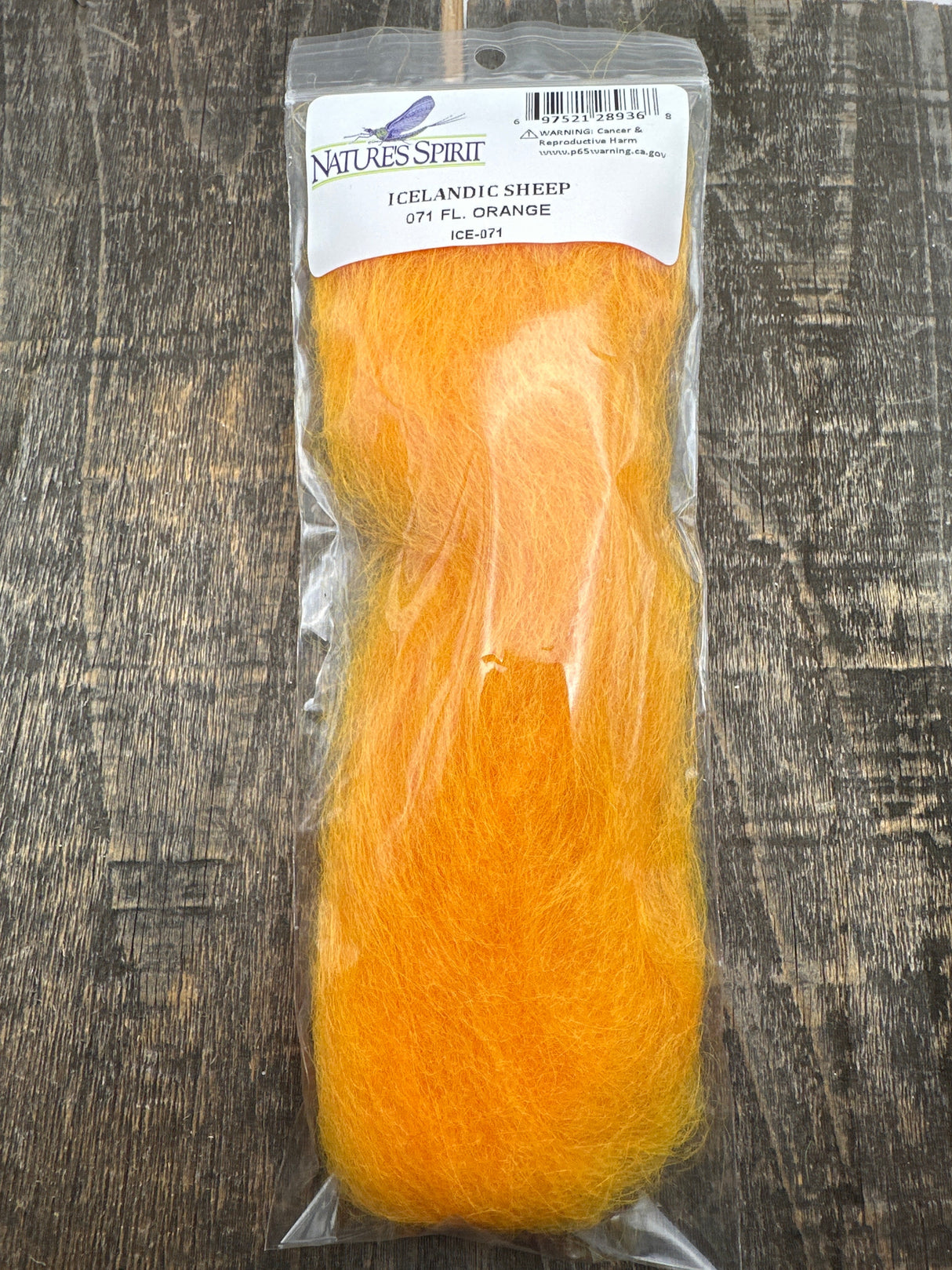 Nature's Spirit Icelandic Sheep Hair Fl. Orange Hair, Fur