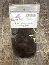 Nature's Spirit Select Sculpin Wool Natural Black Hair, Fur