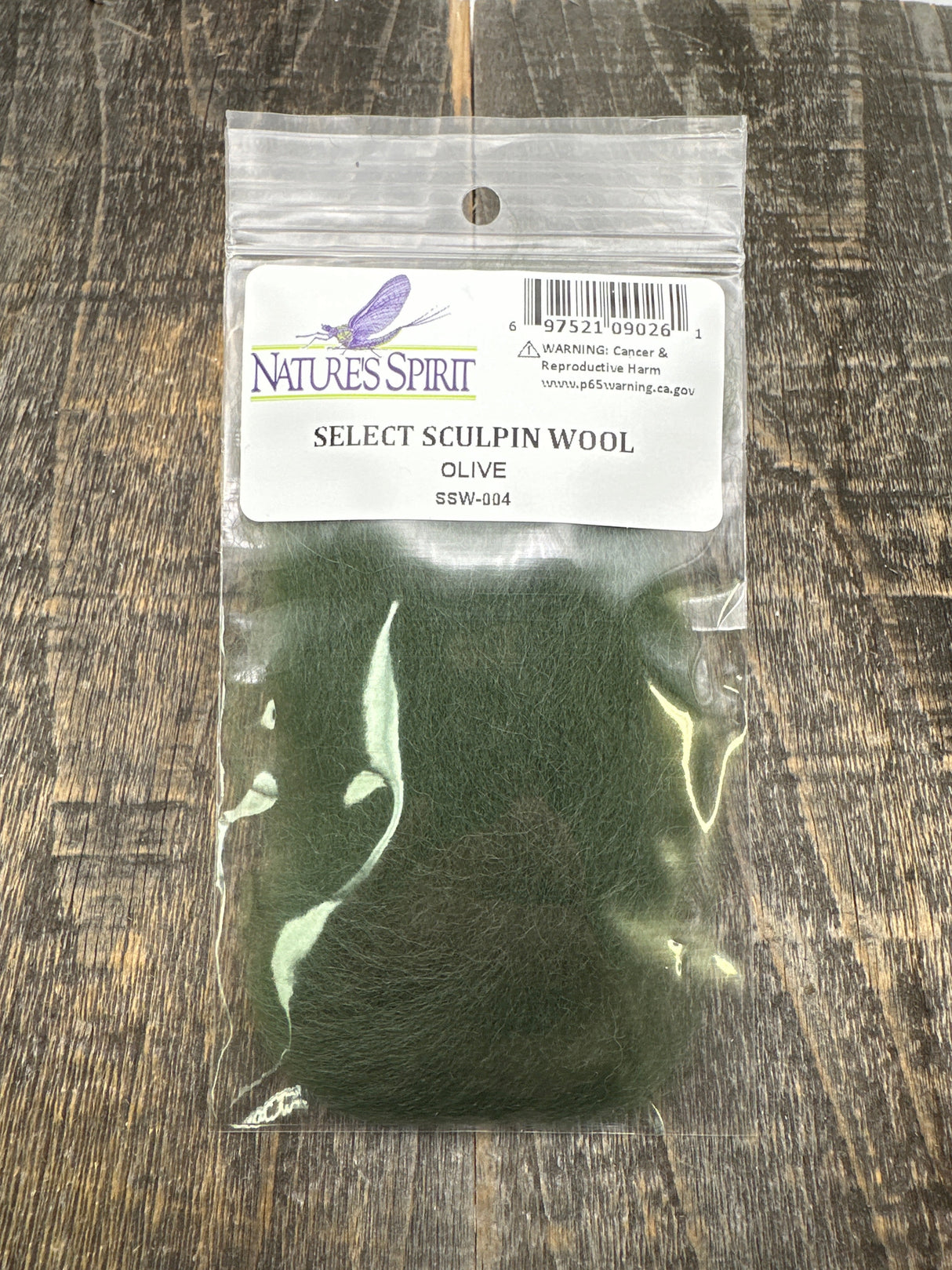 Nature's Spirit Select Sculpin Wool Olive Hair, Fur