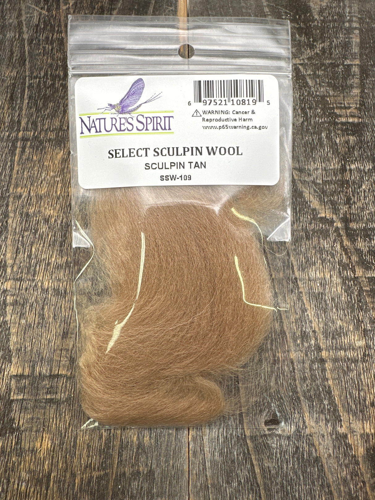 Nature's Spirit Select Sculpin Wool Sculpin Tan Hair, Fur