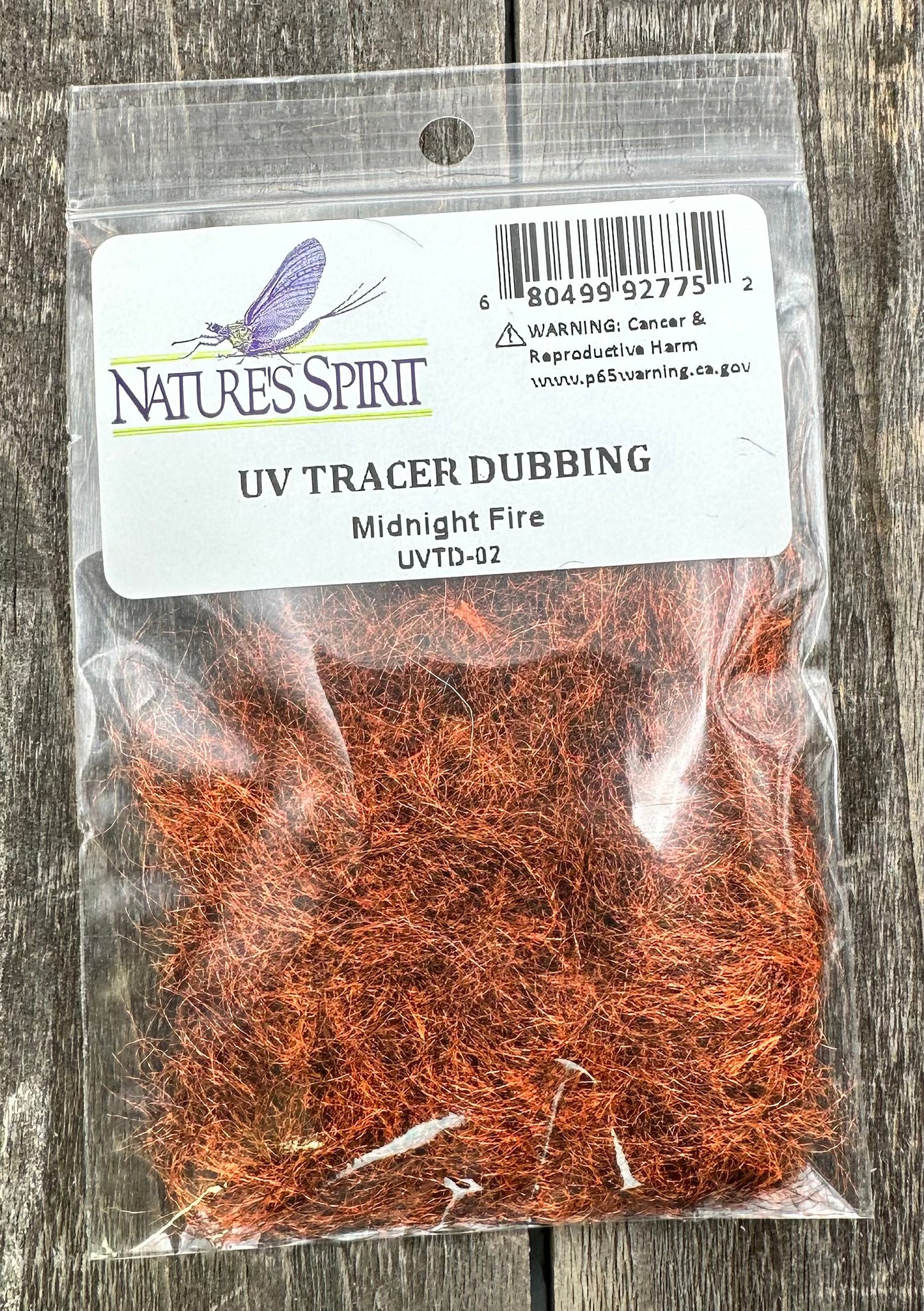 Nature's Spirit UV Tracer Dubbing Midnight Fire Dubbing