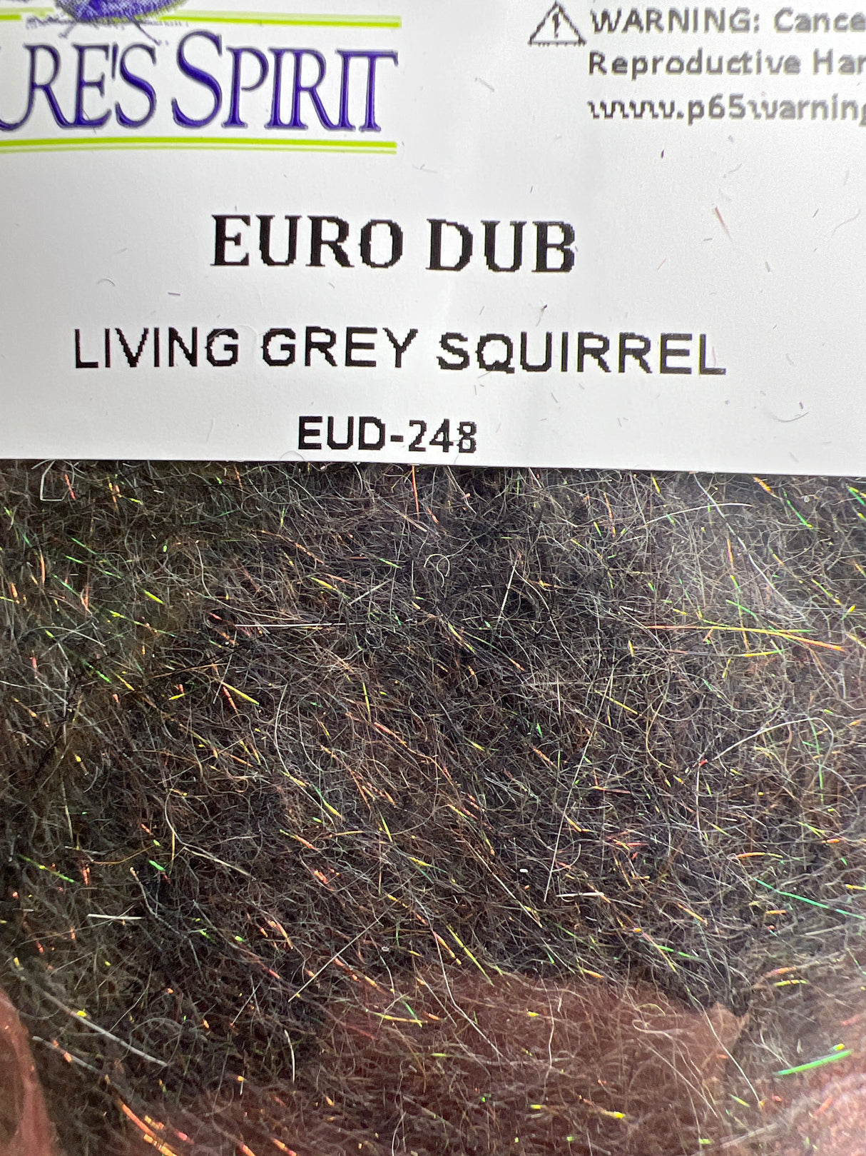 Nature's Sprit Euro Dub Dubbing Living Grey Squirrel Dubbing