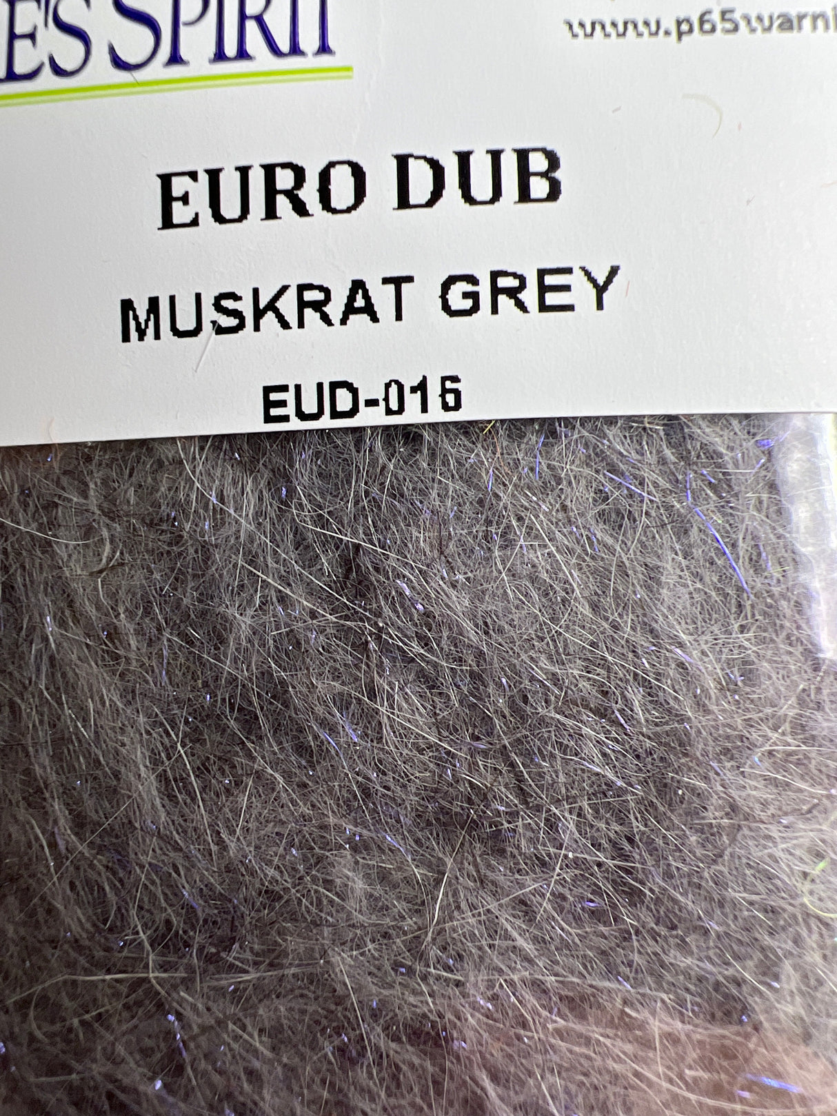 Nature's Sprit Euro Dub Dubbing Muskrat Grey Dubbing