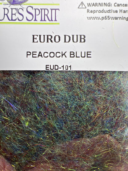 Nature's Sprit Euro Dub Dubbing Peacock Blue Dubbing