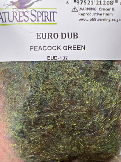 Nature's Sprit Euro Dub Dubbing Peacock Green Dubbing