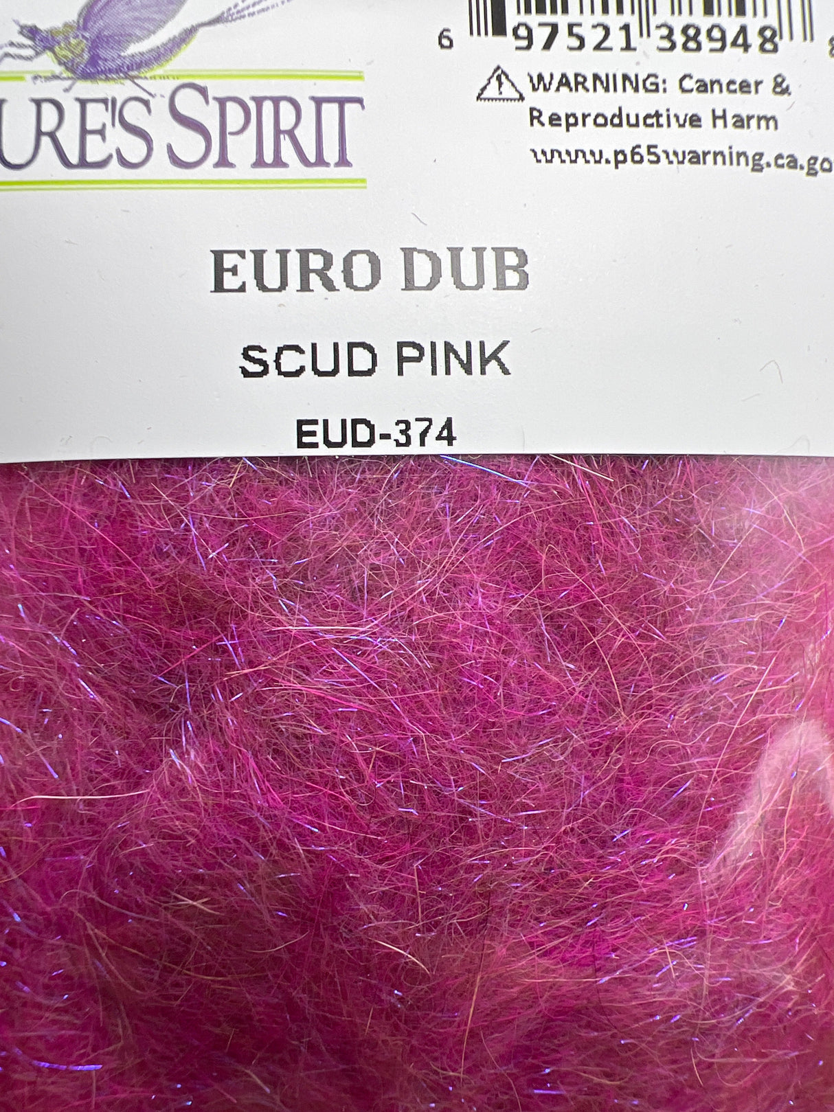 Nature's Sprit Euro Dub Dubbing Scud Pink Dubbing