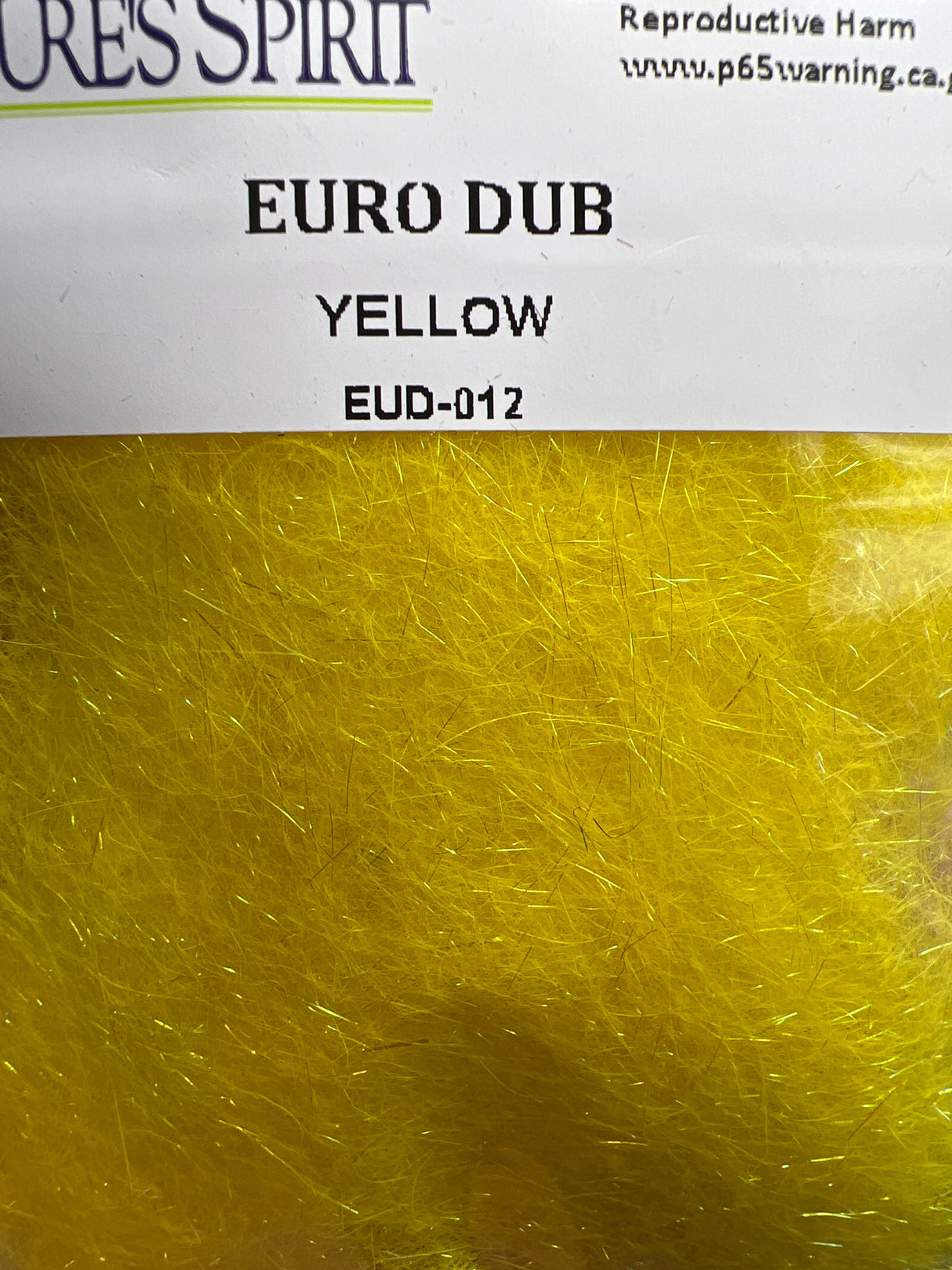 Nature's Sprit Euro Dub Dubbing Yellow Dubbing