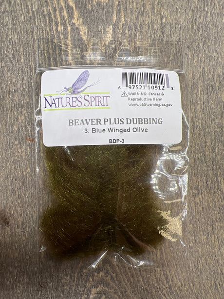 Nature Spirit Beaver Plus Dubbing Blue Winged Olive Dubbing